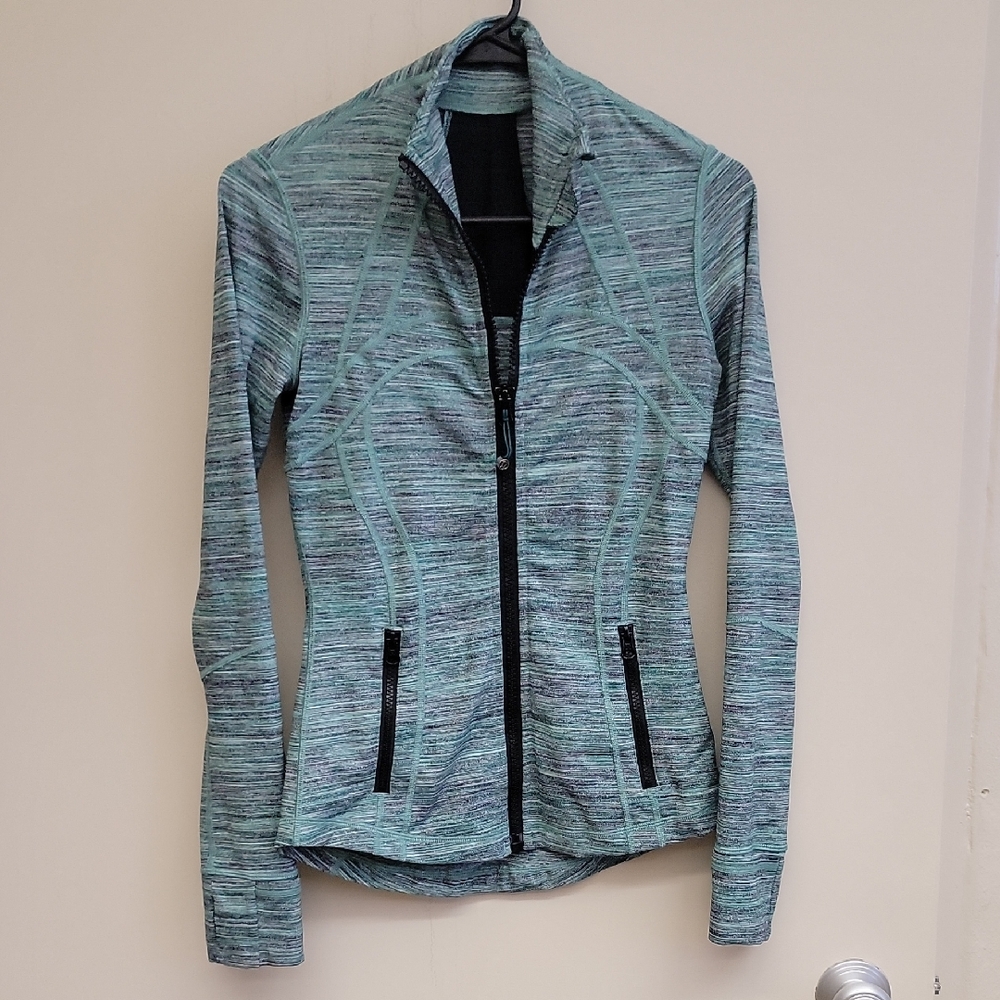 lululemon athletica define Teal Zip-Up Utility Jacket